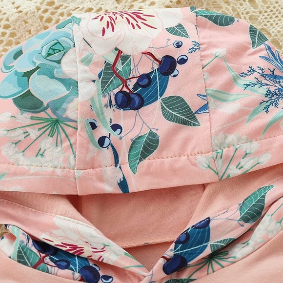 Baby Girl Long Sleeve Hoodie Outfit - Picture 2 of 4